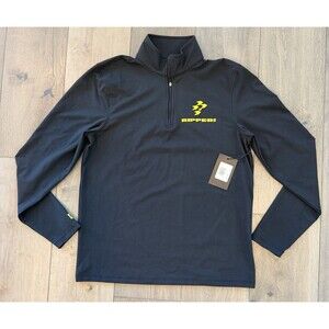 NWT LIV Golf Ripper GC 1/4 Zip Pullover Mens Small Black Cameron Smith Top Shirt